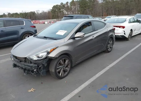 2014 Hyundai Elantra Limited from USA, damaged, VIN 5NPDH4AE9EH480660